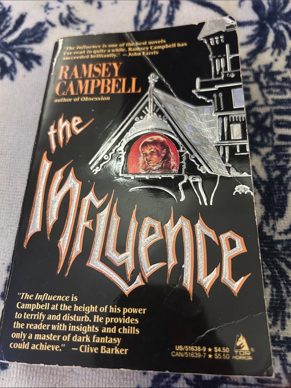 Ramsey Campbell The Influence, vintage horror paperback